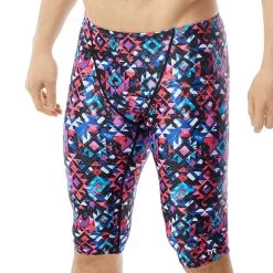 TYR - Men’s Meso All Over Jammer Swimsuit - Black/Multi