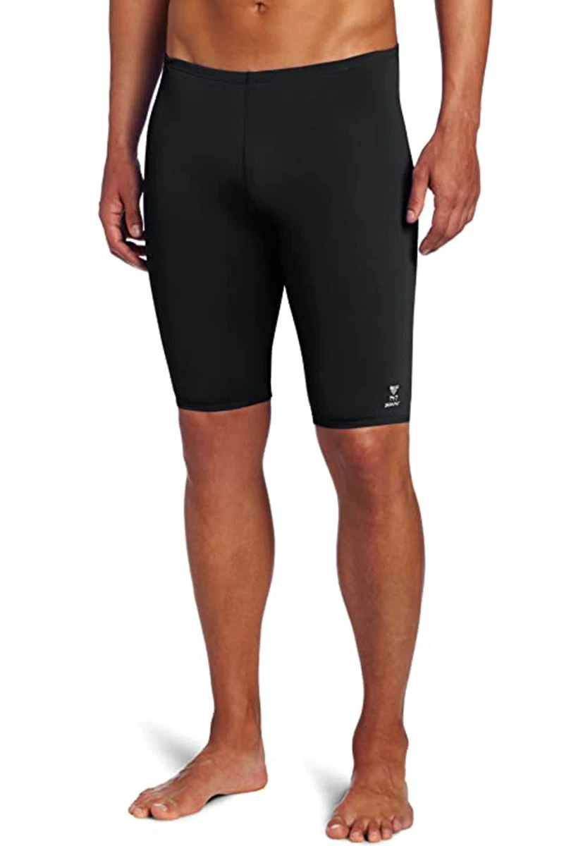 TYR - Men’s Solid Durafast Jammer Swimsuit - Black - Image 6