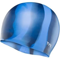 TYR - Multi-Color Silicone Swim Hat - Blue Multi