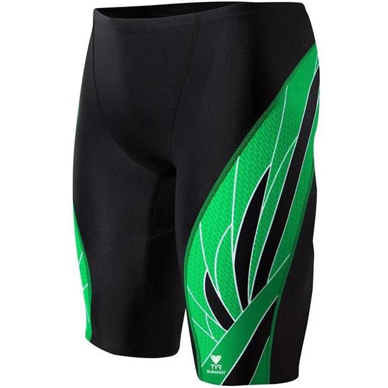 TYR - Phoenix Splice Mens Jammer - Black/Green - Image 3